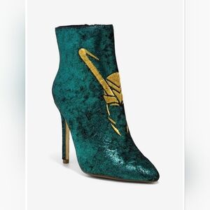 Her Universe Marvel Avengers Loki Heel Booties (RARE Hot Topic Exclusive)
